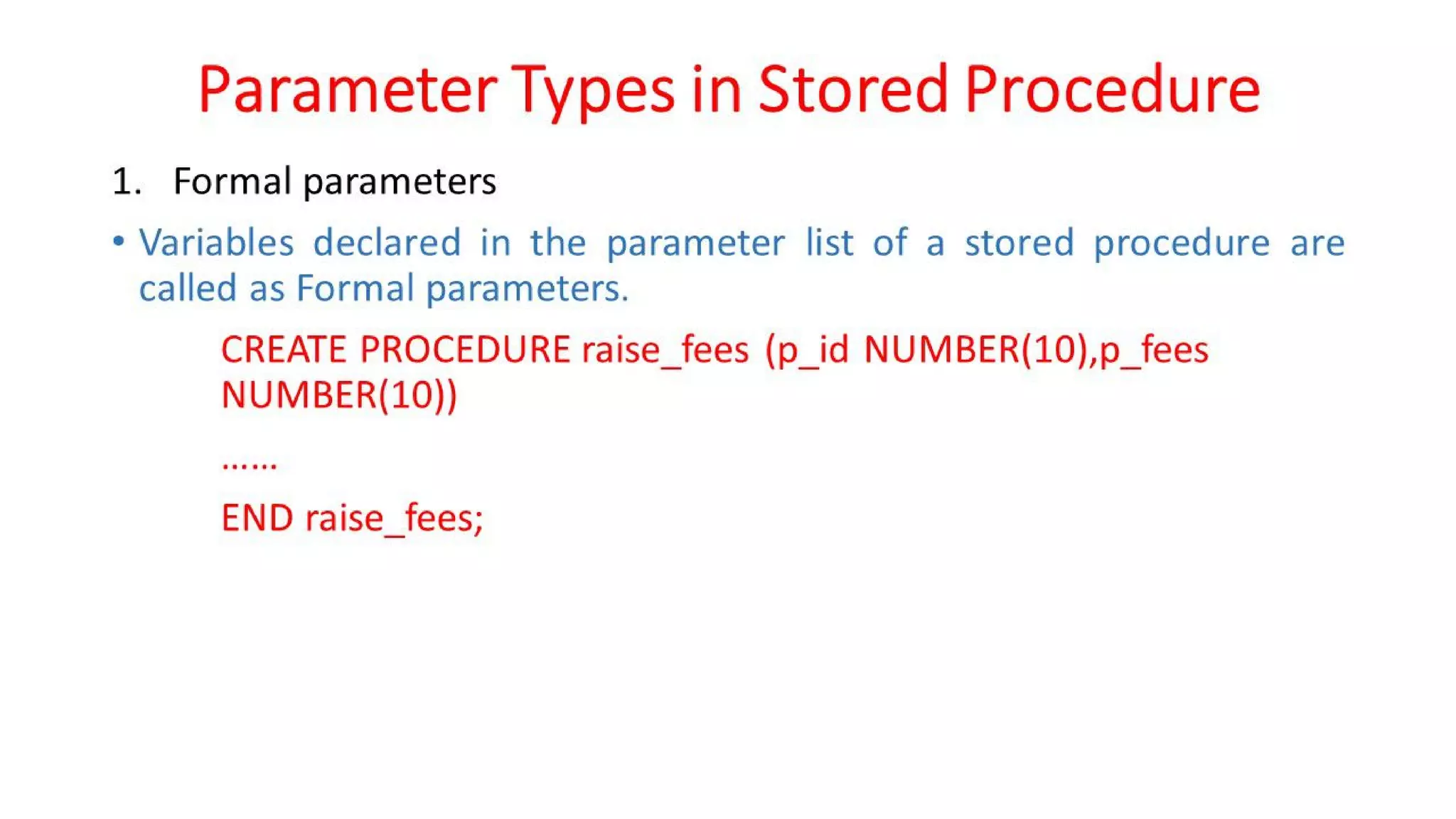 DBMS Unit - 10 - PL/SQL Concepts