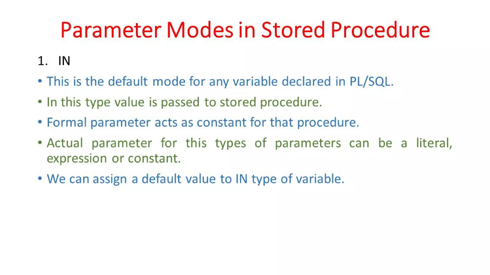 DBMS Unit - 10 - PL/SQL Concepts