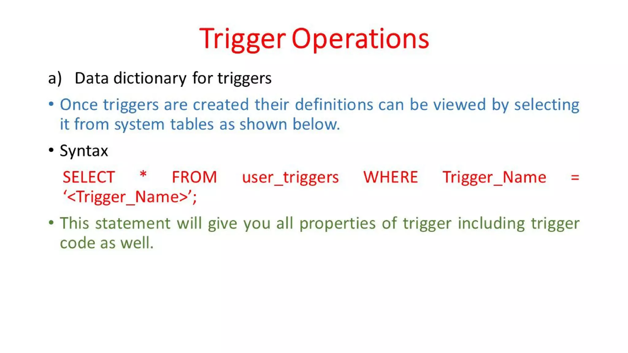 DBMS Unit - 10 - PL/SQL Concepts