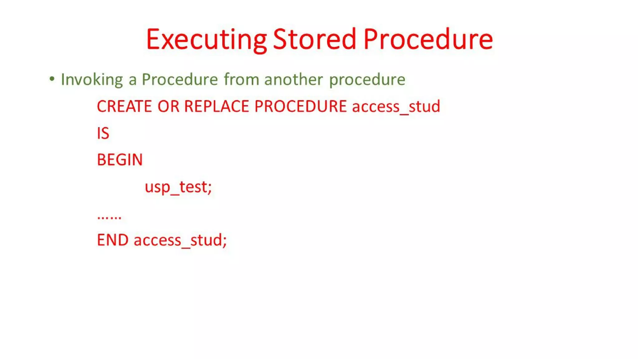 DBMS Unit - 10 - PL/SQL Concepts