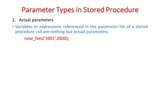 DBMS Unit - 10 - PL/SQL Concepts