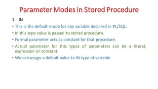 DBMS Unit - 10 - PL/SQL Concepts