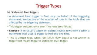 DBMS Unit - 10 - PL/SQL Concepts
