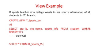 DBMS Unit - 10 - PL/SQL Concepts
