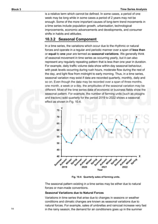 Trend,Component and Analysis of time series | PDF