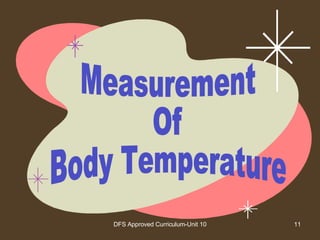 Measurement Of Body Temperature 