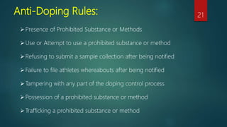 UNIT - 10 Training and Doping in Sports | PPTX