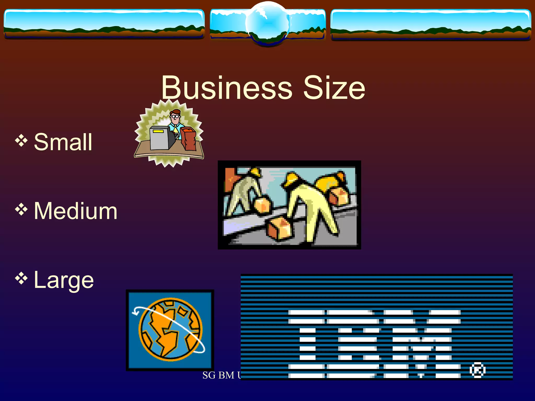 Business Size  Small Medium Large 