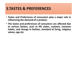 Lec 12 Determinants of demand | PPT