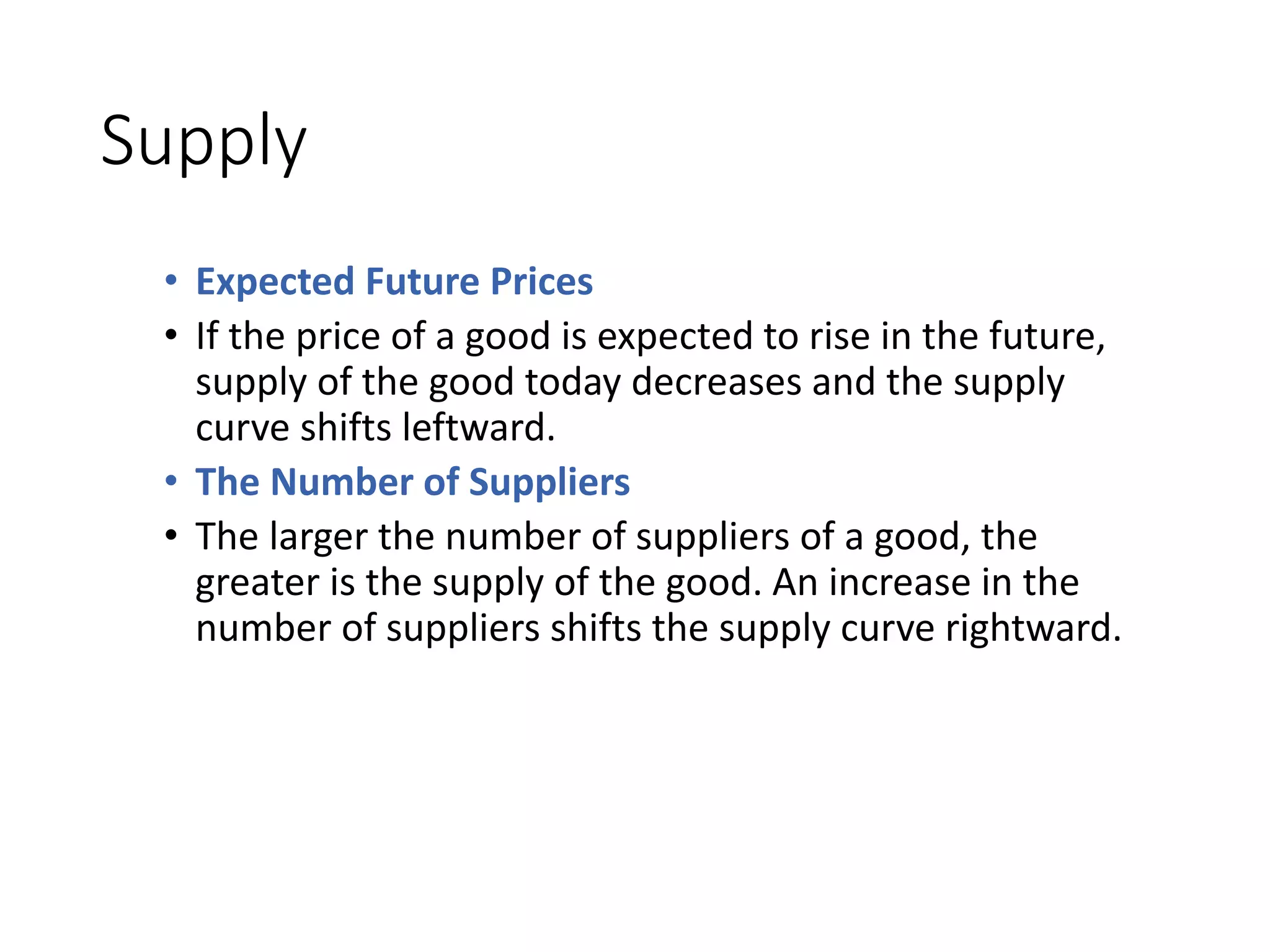 Lec 13 Supply and its concept