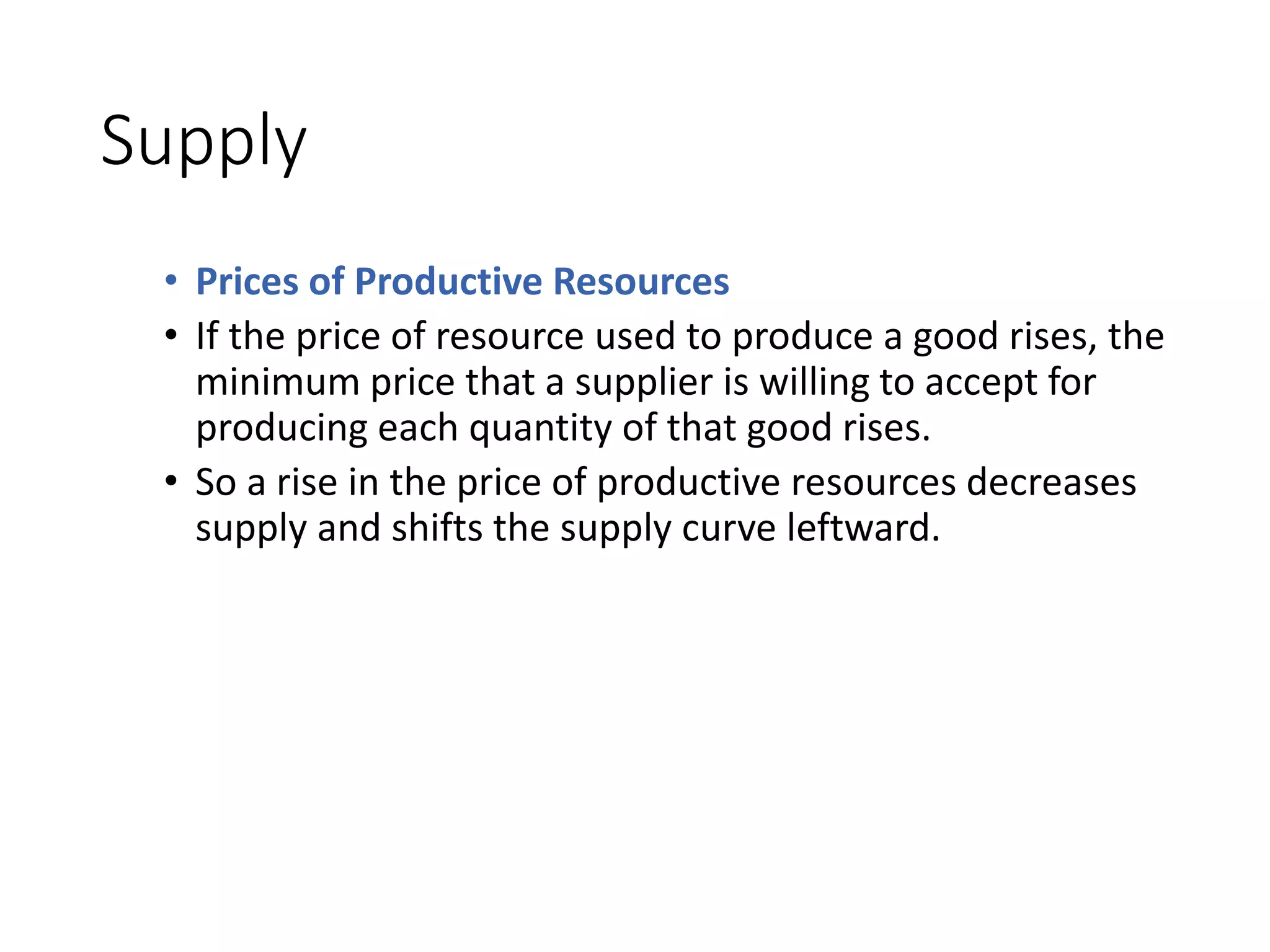 Lec 13 Supply and its concept