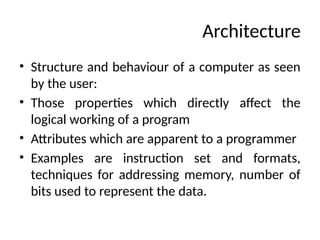 Computer architecture and organization Unit-1 & 3.pptx