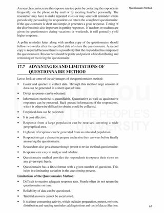 Questionnaire Method | PDF
