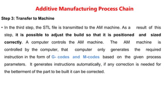 Generic Am Process Chain History Development of AM systems. Overview of Additive Manufacturing ...