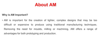 History Development of AM systems. Overview of Additive Manufacturing ...