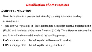 Lens Am Process History Development of AM systems. Overview of Additive Manufacturing ...