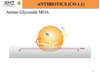 Amino Glycoside MOA
16
ANTIBIOTICS (CO-1.1)
 