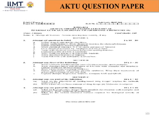 103
AKTU QUESTION PAPER
 