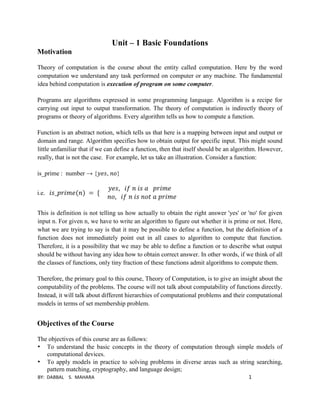 Basic Foundations of Automata Theory | PDF | Computing | Technology ...