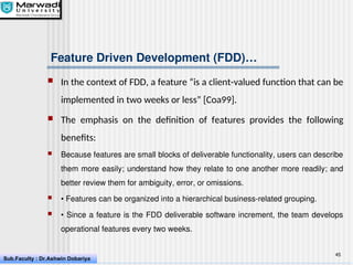 Fdd In Software Engineering Introduction to Software Engineering Principles | PPT