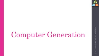 Computer Generation
Unit-1
CCWT
:
Prof.
D.
P.
Mishra
BITD
2
 