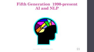 21
Fifth Generation 1990-present
AI and NLP
Unit-1 CCWT : Prof. D. P. Mishra BITD
 