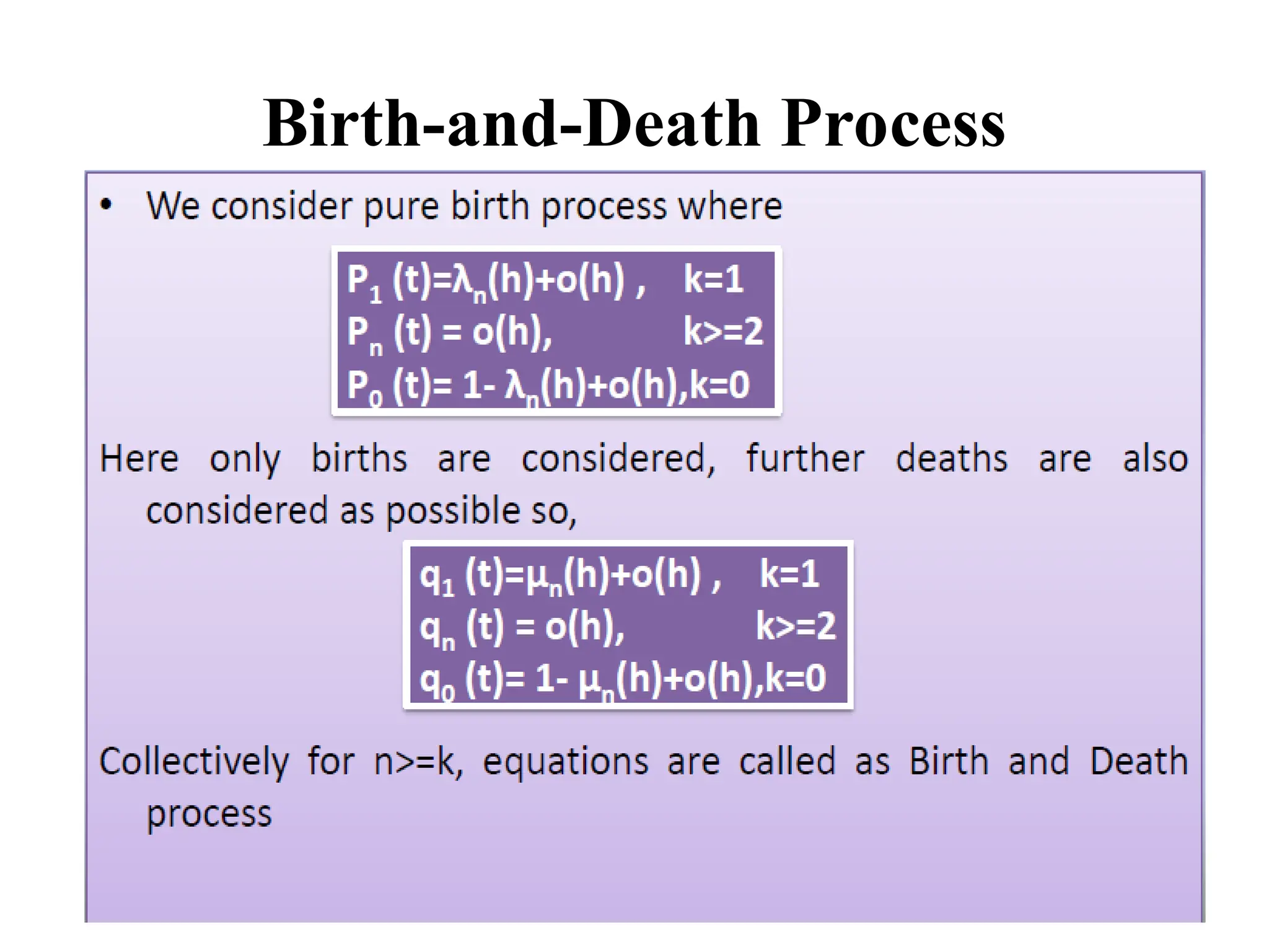 Birth-and-Death Process
 