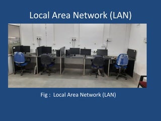 Local Area Network (LAN)
Fig : Local Area Network (LAN)
 