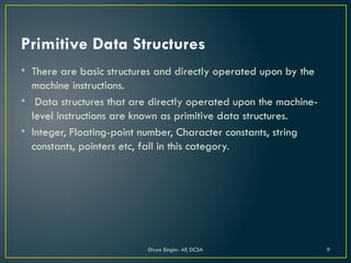unit-1 Data structure (3).pptx Data structure And Algorithms | PPTX