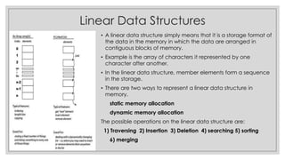 Unit-1 DataStructure Intro.pptx | Databases | Computer Software and ...