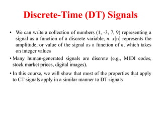 EE8591 Digital Signal Processing Unit -1 | PPT