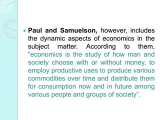Samuelsonian Economics Unit-1 ECONOMICS.pptx