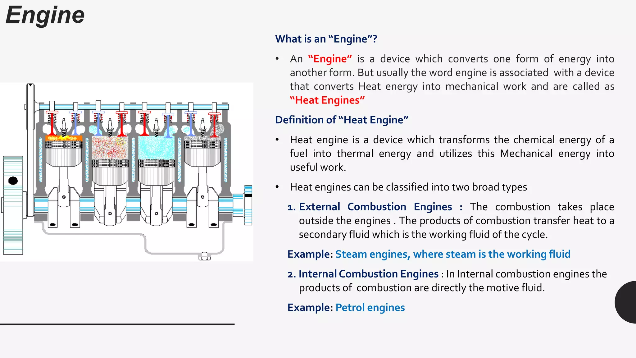 Unit 1 engines, types of vehicles | PPTX