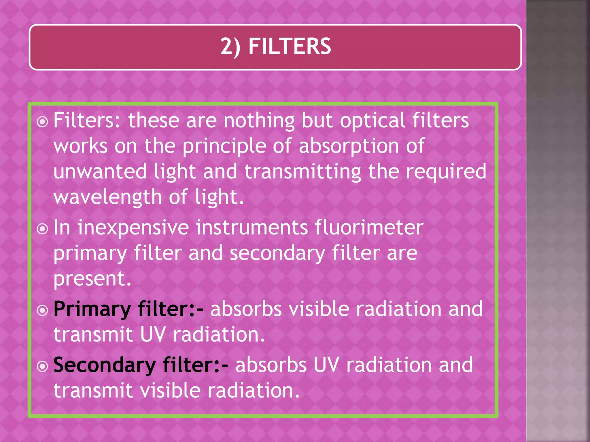 Flourescence spectroscopy- instrumentation and applications | PDF