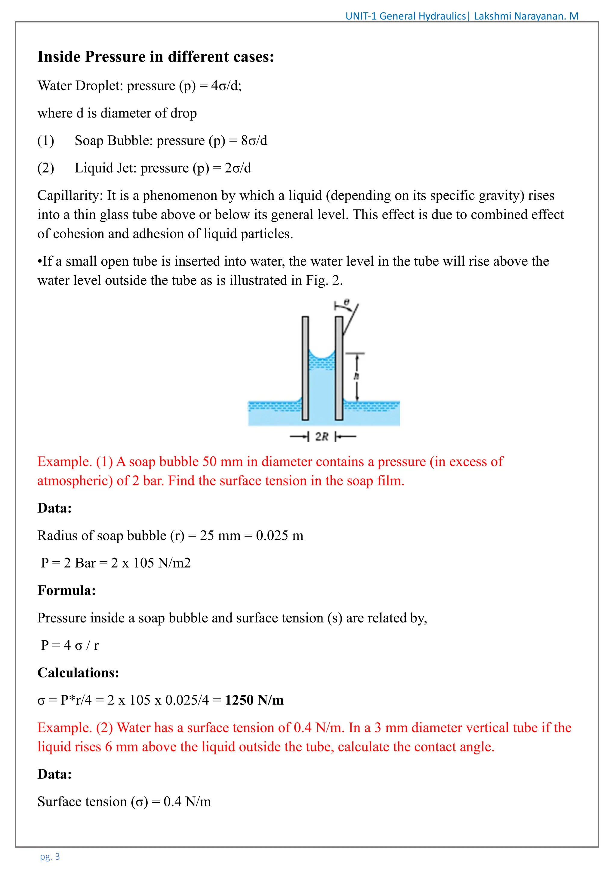 python + chemical engineering: pressure difference in... unit-1 general hydraulics. This slides is water transmission, water ...