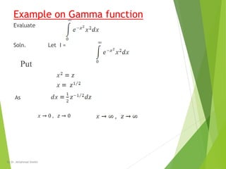 Gamma function and Properties of Gamma Function | PDF
