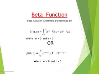 Gamma function and Properties of Gamma Function | PDF