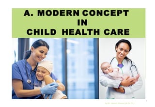 A. MODERN CONCEPT
IN
CHILD HEALTH CARE
by Mr. Sachin Sharma (M.Sc. N.)
7
 