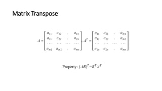 Matrix Transpose
 