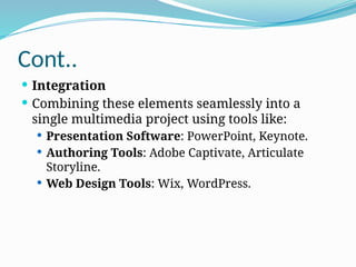 Unit-1 Introduction to multimedia tools and technology | PPTX