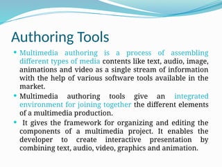 Unit-1 Introduction to multimedia tools and technology | PPTX