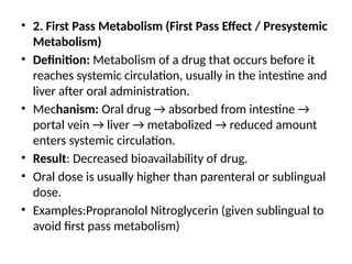 UNIT -1 INTRODUCTION TO PHARMACOLOGY- B.Sc.NURSING NOTES | PPTX