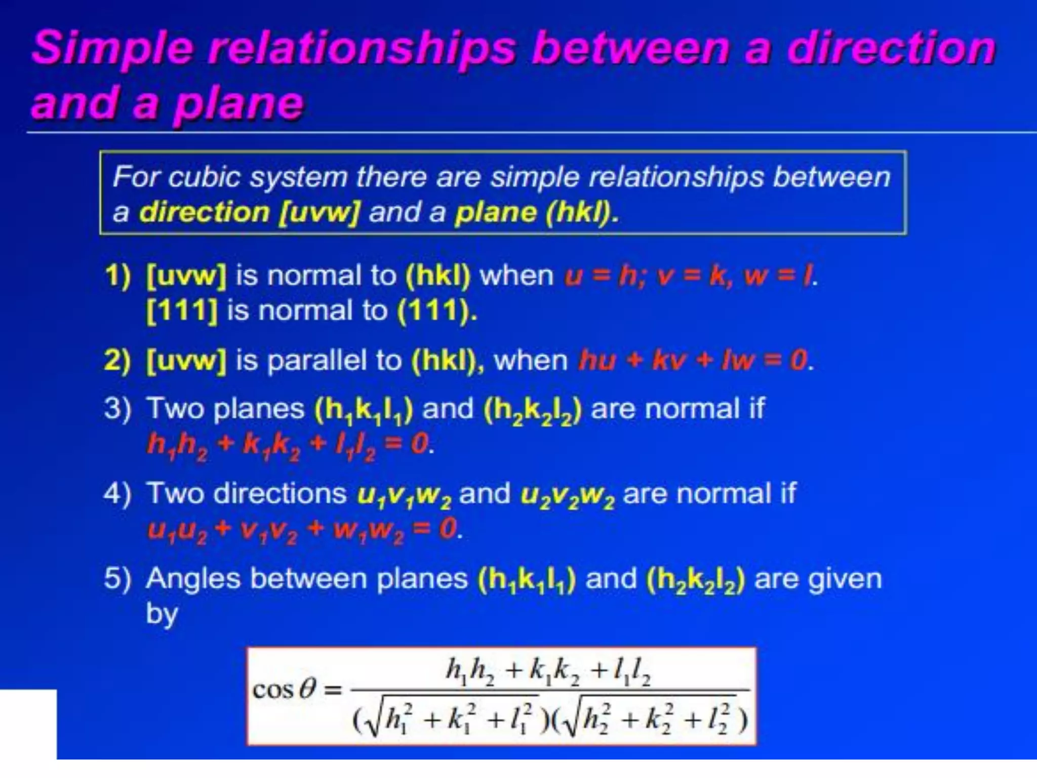 ➢Slip occurs when the shearing stress on the slip plane in the slip
direction reaches a critical resolved shear stress.
➢Schmid calculated the critical resolved shear stress from a single crystal
tested in tension.
 