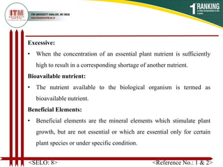 Unit 1 lecture-1 soil fertility and soil productivity | PDF
