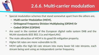 Mobile Communication - Modulation Techniques | PPTX
