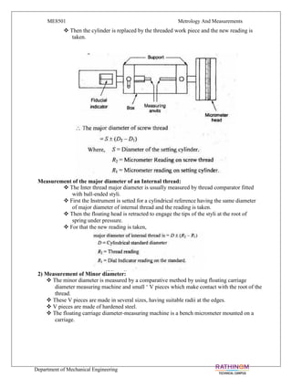 METROLOGY & MEASUREMENT Unit 1 notes (5 files merged) | PDF