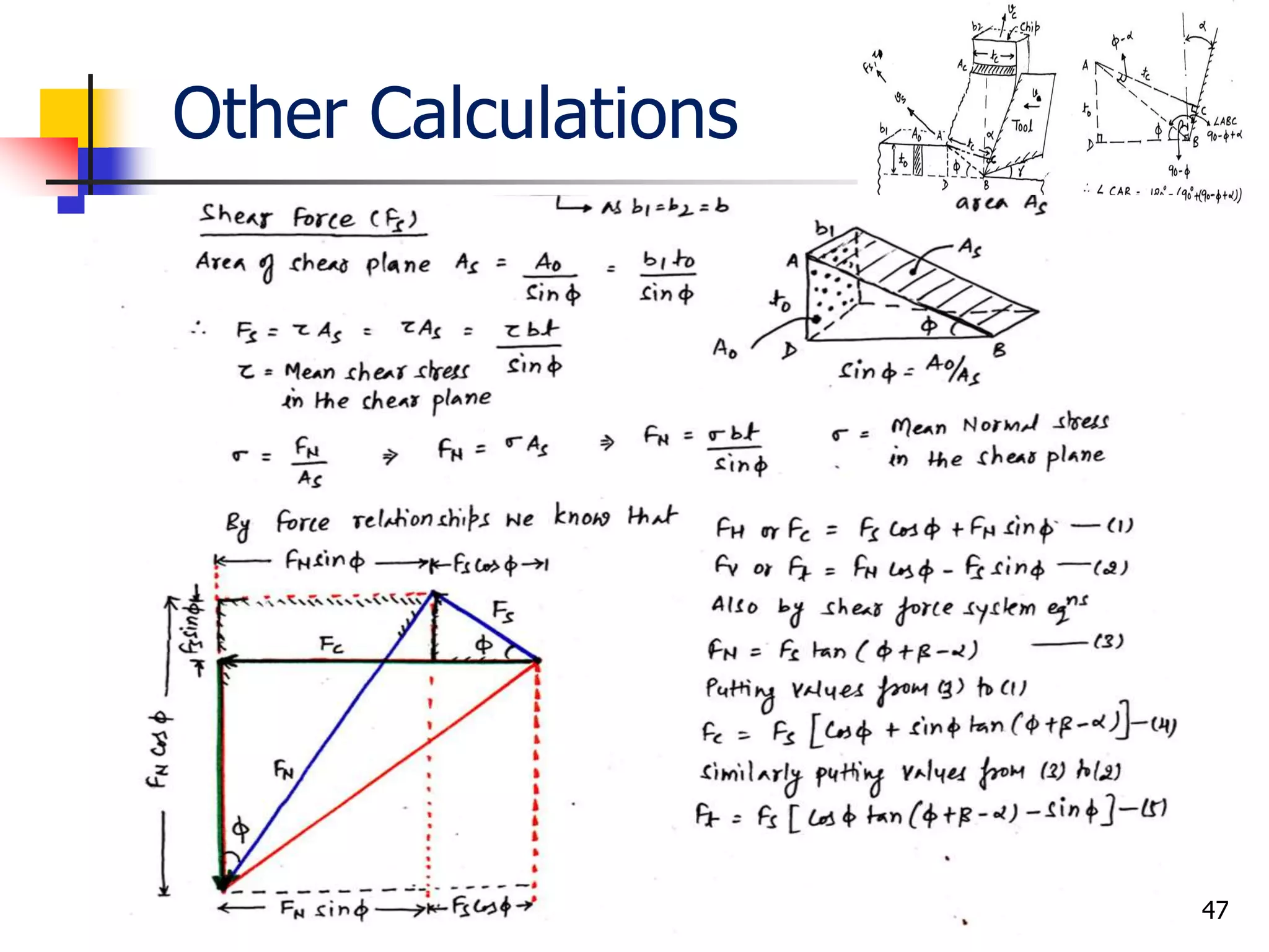 Other Calculations
47
 