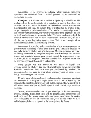 Comprehensive Overview of Automation in Manufacturing and Industry | PDF
