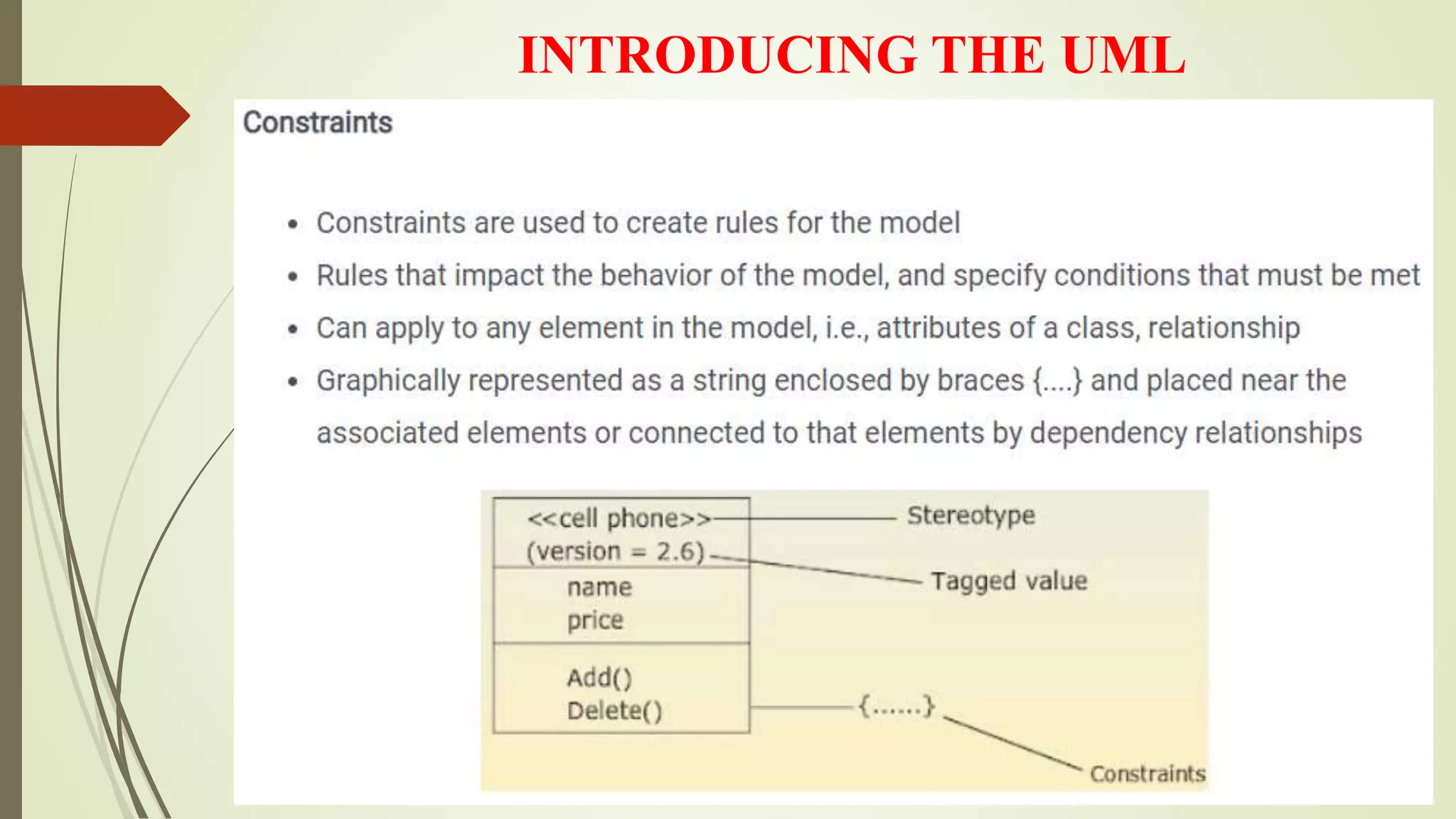 INTRODUCING THE UML
 