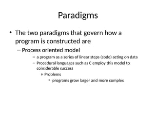 unit-1oopj through java fundamentals for btech and bsc students | PPTX
